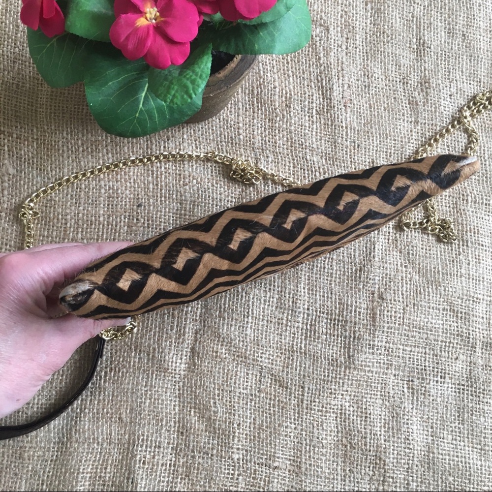 Monserat De Lucca Calf Hair Wristlet Shoulder Bag - Picture 4 of 12